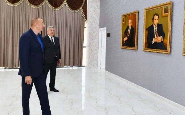 İlham Əliyev Ağsuda Gənc Sənətkarlar Mərkəzinin və Dövlət Rəmzləri Muzeyinin açılışında iştirak edib - YENİLƏNİB