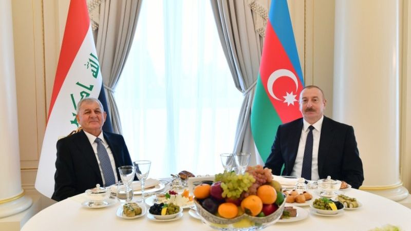 İlham Əliyevin adından İraq Prezidentinin şərəfinə rəsmi nahar verilib