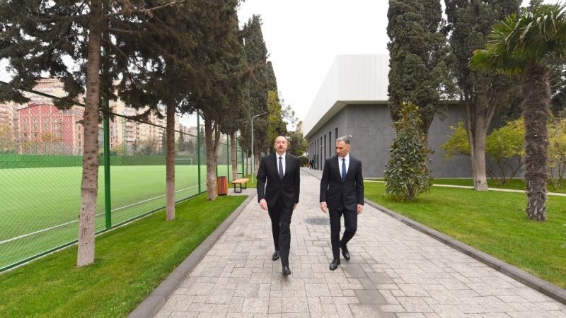 Prezident Təlim-Məşq Mərkəzində yaradılan şəraitlə tanış oldu - FOTOLAR