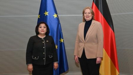Milli Məclis və Almaniya Bundestaqının sədrlərinin görüşü olub