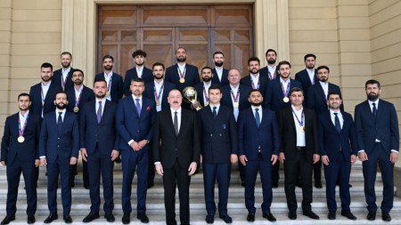 Prezident milli komandanın üzvlərini qəbul etdi
