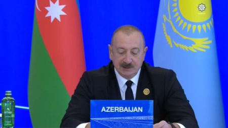 İlham Əliyev Xankəndidəki Zirvə görüşündə çıxış etdi - VİDEO + YENİLƏNİB