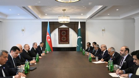 Prezident Xankəndidə Pakistanın Baş naziri ilə görüşdü - FOTOLAR