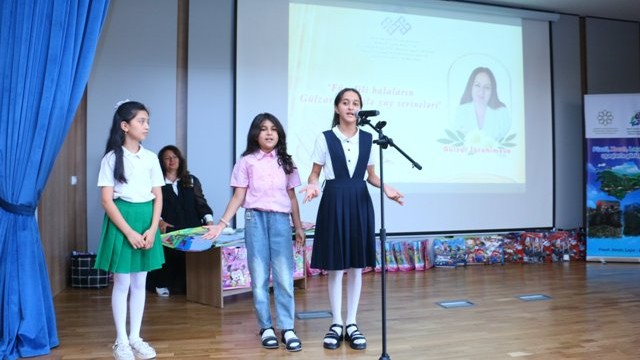 Füzuli rayonunda uşaqlarla görüş keçirildi - FOTOLAR
