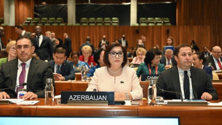 Cenevrədə Qadın Parlament Sədrlərinin Sammiti keçirilib, Milli Məclisin sədri çıxış edib