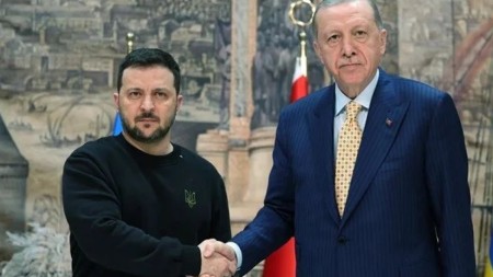 Ərdoğan Zelenski ilə müzakirələr apardı