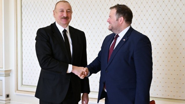 Prezident Stiven Doutini qəbul edib - FOTOLAR