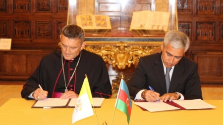 Heydər Əliyev Fondu ilə Vatikan Apostol Kitabxanası və Apostol Arxivi arasında memorandum imzalanıb