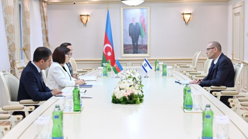 Sahibə Qafarova İsrailin yeni səfiri ilə görüşüb