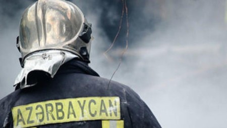 Sumqayıtda çayxana yandı