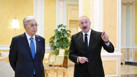 Astanada “Orta dəhlizin inkişafı” birgə layihəsi təqdim edildi - FOTOLAR