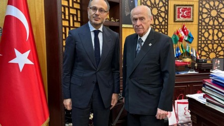 TÜRKPA Baş katibi Cevdet Yılmaz və Dövlet Baxçalı ilə görüşüb