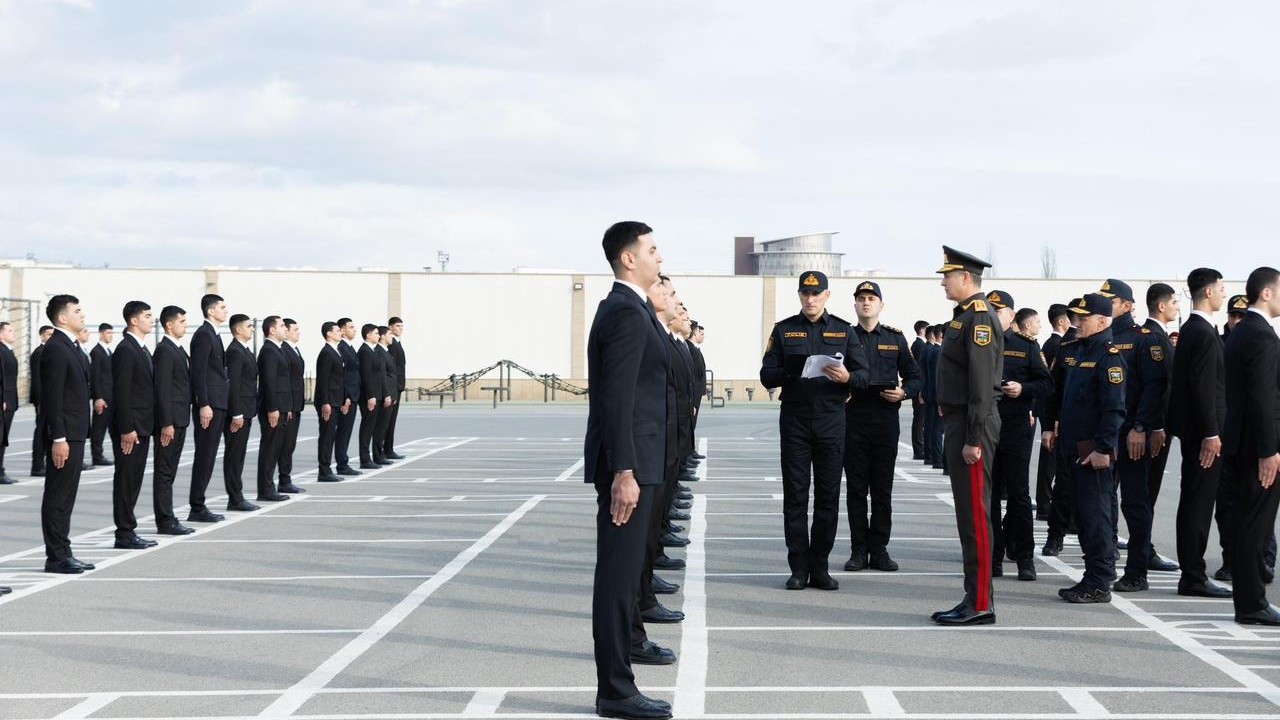 Vilayət Eyvazov sıra baxışı keçirdi - 14 nəfər Vətən müharibəsi iştirakçısı polisə qəbul olundu - VİDEO