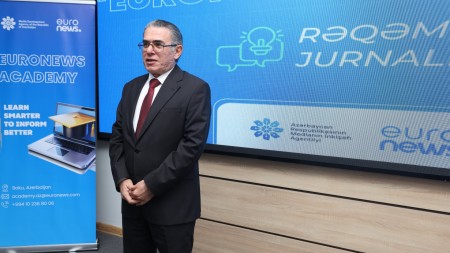 "Euronews Academy" layihəsi çərçivəsində "Rəqəmsal Jurnalistika" mövzusunda təlim proqramına başlanıb - FOTOLAR
