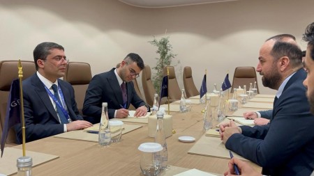 Əhməd İsmayılov Suriyanın informasiya naziri ilə görüşdü - FOTO