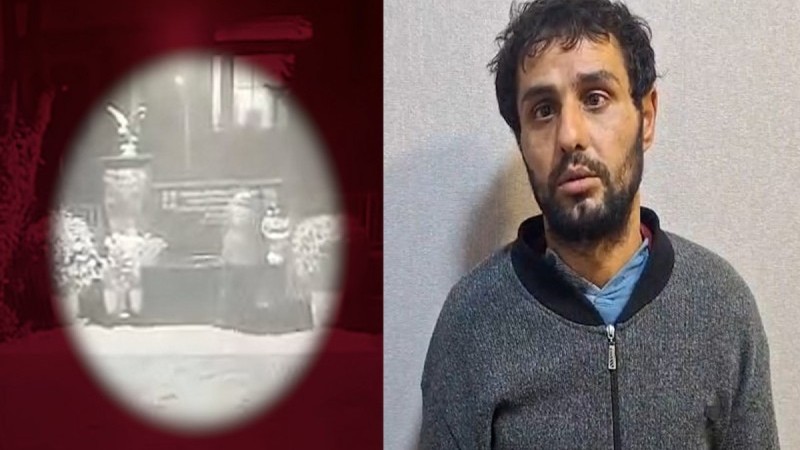 Şəhid bulağından oğurluq edildi - VİDEO