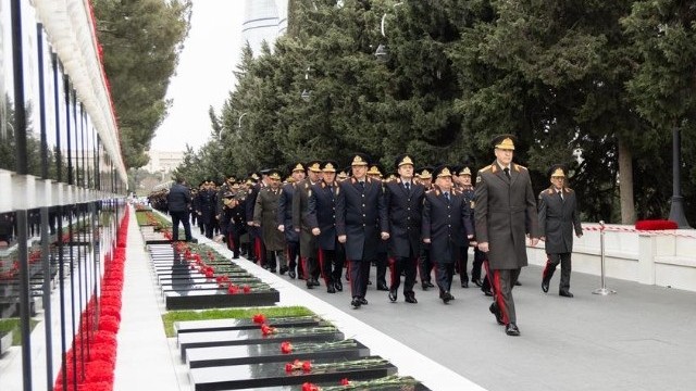 DİN kollektivi 20 Yanvar şəhidlərinin xatirəsini yad edib - VİDEO