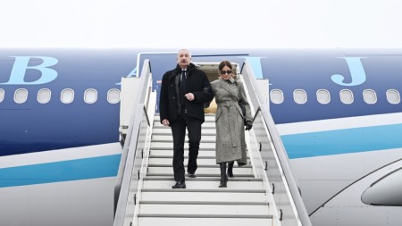 Prezident və xanımı İsveçrədə - FOTOLAR