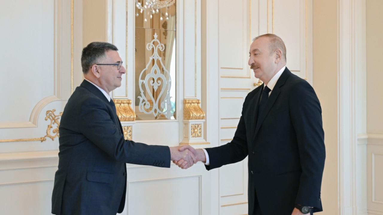 İlham Əliyev Gideon Saarı qəbul etdi - FOTOLAR