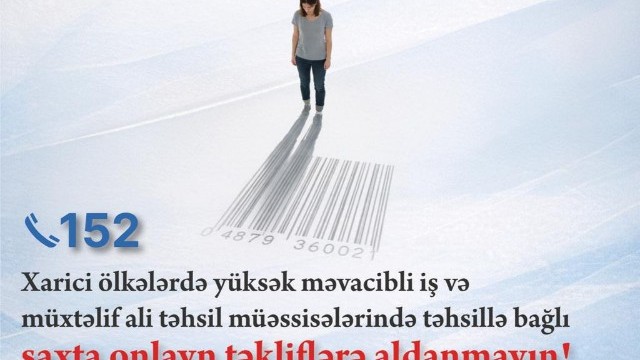 DİN-dən müraciət: İnsan alverinin qurbanına çevrilməmək üçün diqqətli ol! - VİDEO