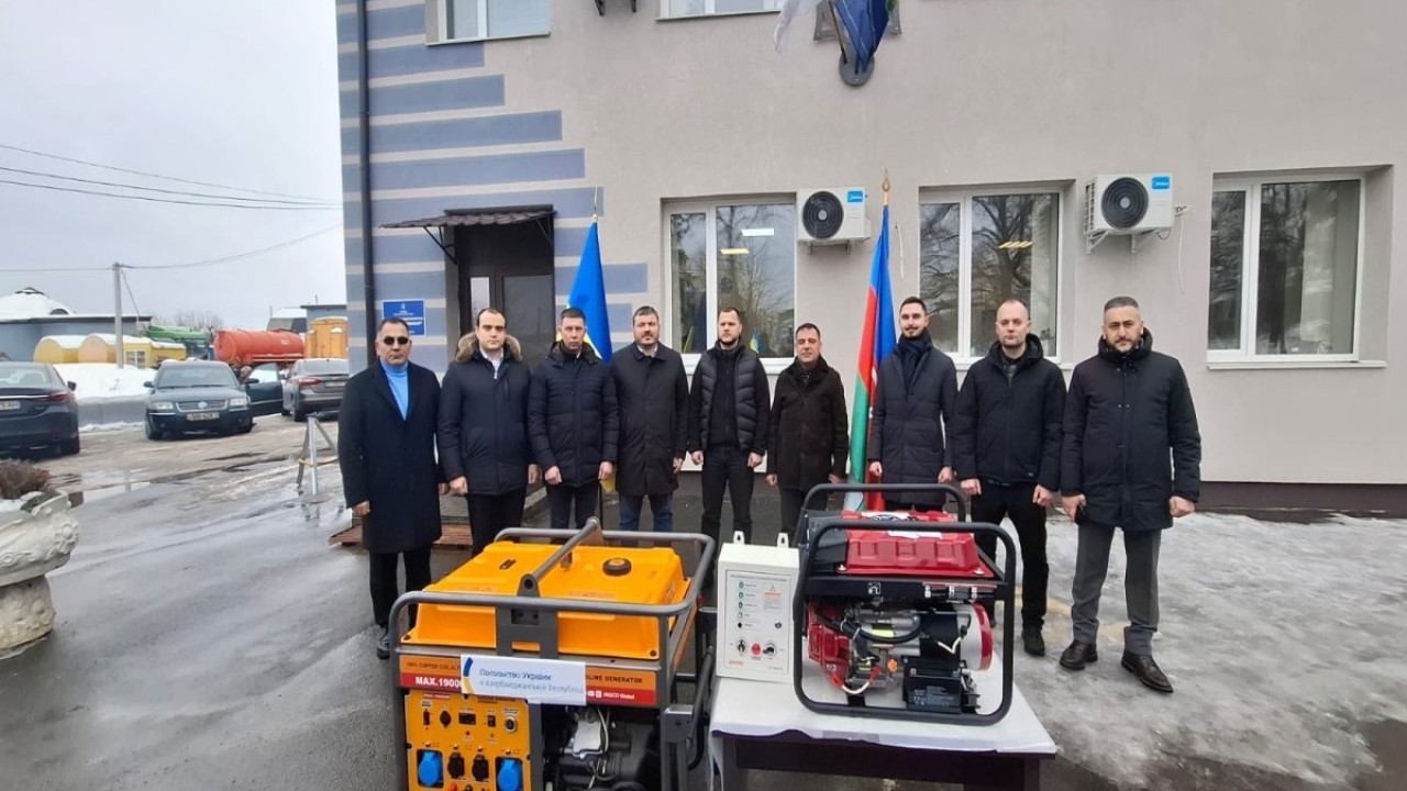 Azərbaycandan Ukraynaya generatorlar göndərildi 