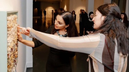 Leyla Əliyeva sərgidə - FOTOLAR