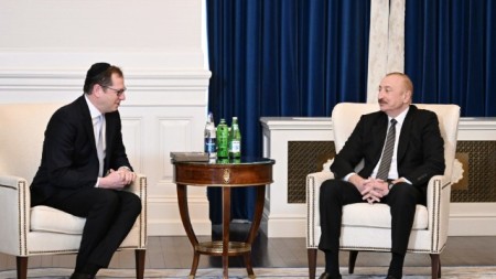 İlham Əliyev Vaşinqtonda amerikalı rəsmilərlə görüşdü