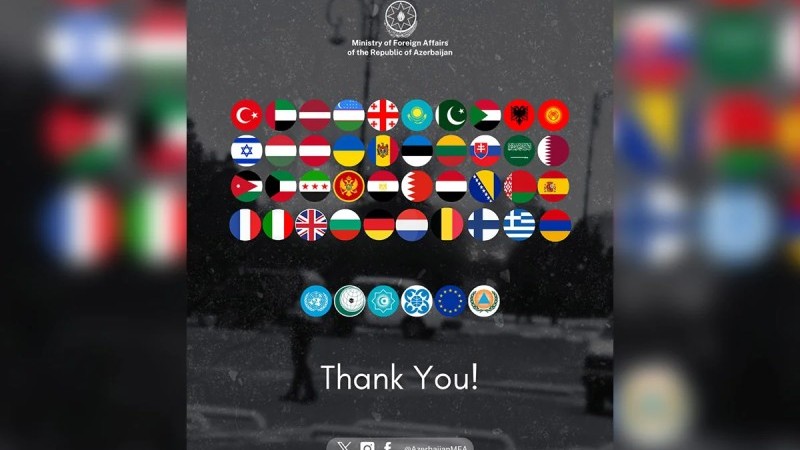 Azərbaycan bu ölkələrə TƏŞƏKKÜR ETDİ
