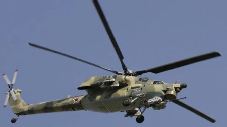 Rusiyanın hərbi helikopteri VURULDU 