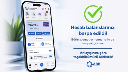 Müştərilərin hesab balansları bərpa edildi