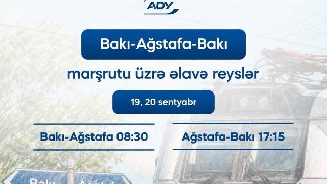 Bakı-Ağstafa marşrutu üzrə əlavə reyslər təşkil ediləcək