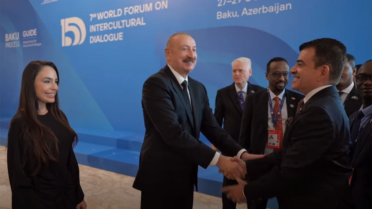 Prezident qonaqlarla görüşdü - Video